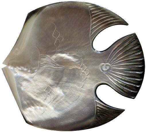 Schale Perlmut - Fisch