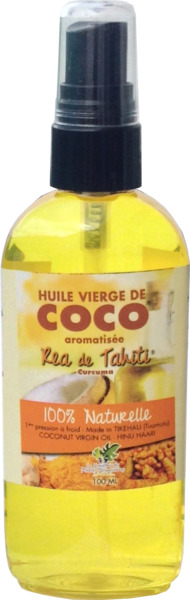 Olio vergine di cocco curcuma (Rea Tahiti)