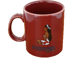 Hinano Tahiti Mug - Burgundy